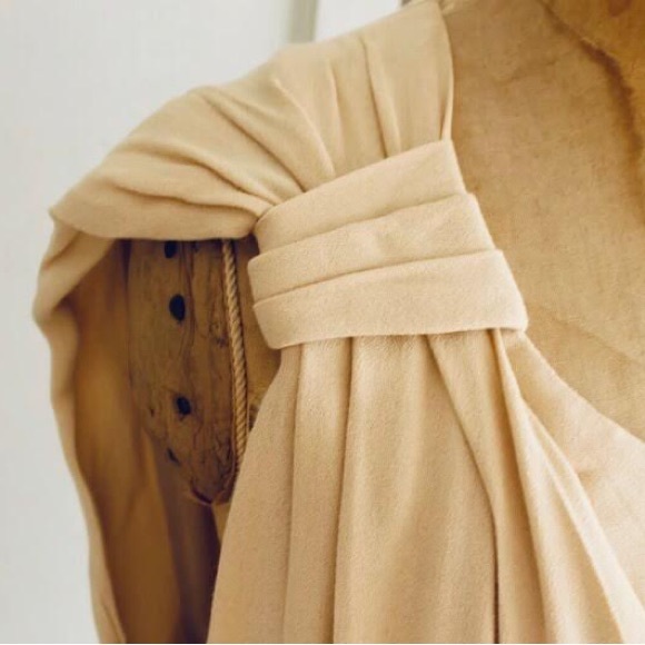 Viktor & Rolf dress beige sz 8 made in Italy - Picture 3 of 5